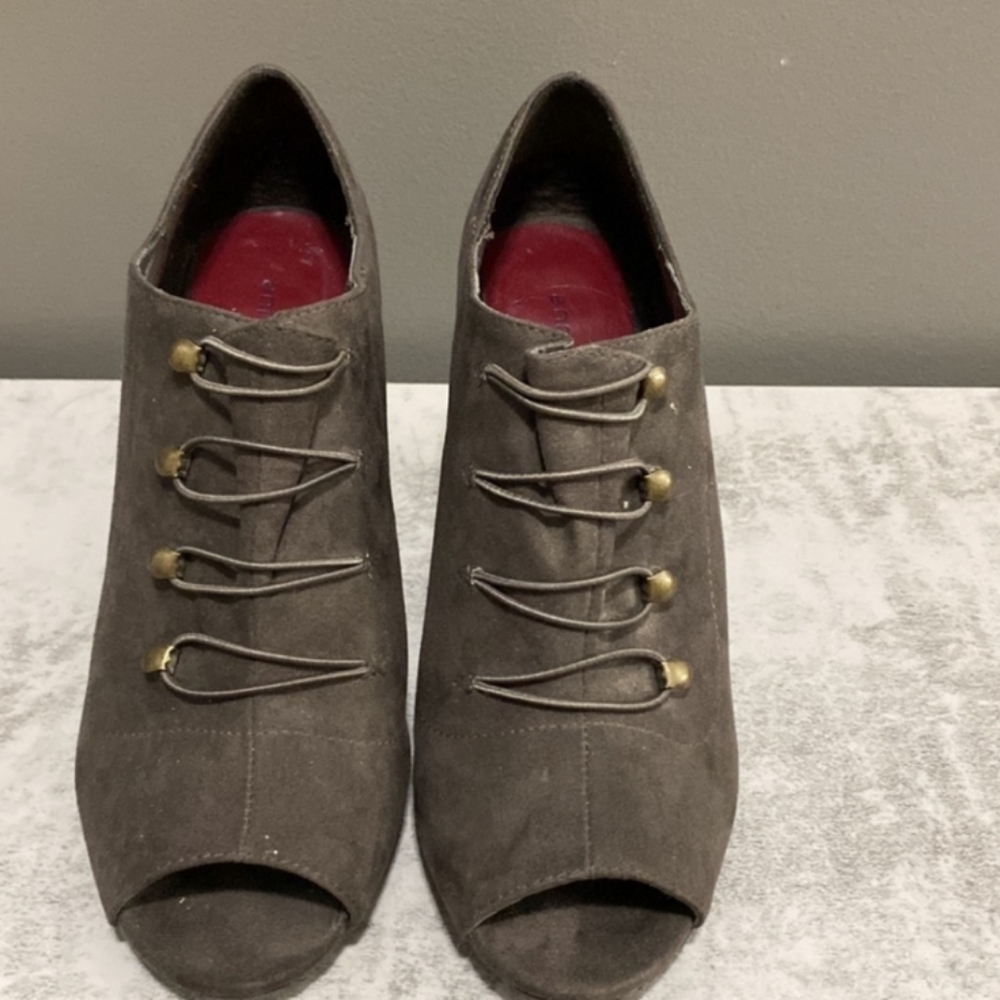 𝅺ANN Marino Open Toe Ankle Boots